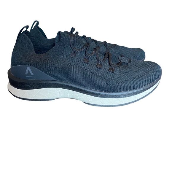 ABEO Sz 8 M Black Layla Slip On Arch Comfort Support Lace Up Sneakers - Picture 1 of 8